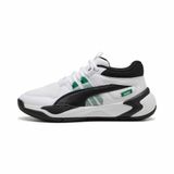 PUMA Kids Uproar Genç Basketbol Ayakkabısı, PUMA White-Archive Green, 36_3.5_4.5