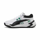 PUMA Kids Uproar Genç Basketbol Ayakkabısı, PUMA White-Archive Green, 38.5_5.5_6.5