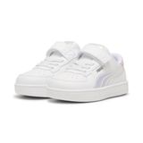 PUMA Kız bebek Caven Holo 2.0 Ac+ Inf spor ayakkabısı, Puma Beyaz Leylak Sis PUMA Gümüş, 24 EU
