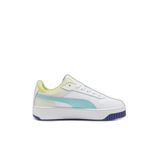 PUMA Kız Çocuk Spor Ayakkabı, PUMA White-Safe Lake-Lemon Sherbert, 38,5