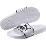Puma Leadcat Slide Terlik Beyaz Kaymaz Tabanlı Yumuşak Sentetik Deri ile Spor ve Plaj Kullanımı