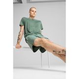 Puma M TAD ESSENTIALS HEATHER Yeşil Erkek Kısa Kol T-Shirt