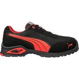 Puma Madrid Low Alüminyum Burunlu Iş Ayakkabısı S1 Pl Fo Sr - Siyah - Kırmızı