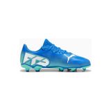 Puma Mavi Future 7 Play FG/AG Jr Krampon Erkek Çocuklar İçin Çok Yönlü Kullanım Sunar