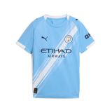 PUMA MCFC Home Jersey Replica Jr Unisex Çocuk Forma, Team Light Blue-PUMA White, 13-14 YAŞ
