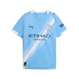 PUMA MCFC Home Jersey Replica Jr Unisex Çocuk Forma, Team Light Blue-PUMA White, 9-10 YAŞ
