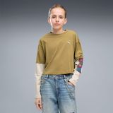 Puma Mid 90S Kız Çocuk Kahverengi Tişört - 15-16 Yaş