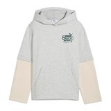 Puma Mid 90s Layered Çocuk Gri Kapüşonlu Sweatshirt