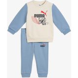 Puma Minicats Little Runners Çocuk Krem Eşofman Takımı.87 - 87-Krem