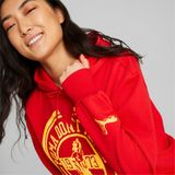 Puma Mod Kadın Basketbol Kapüşonlu Sweatshirt - XS - High Risk Red