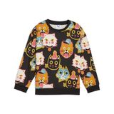 Puma Moody Cat Crew Çocuk Siyah Bisiklet Yaka Sweatshirt, 3-4 Yaş