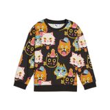 Puma Moody Cat Crew Çocuk Siyah Bisiklet Yaka Sweatshirt, 4-5 Yaş
