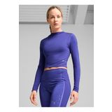 Puma Mor Kadın Bisiklet Yaka Normal Kalıp T-Shirt 52580127 INTERGALACTIC LS TOP