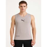 Puma P02817 Erkek Petekli Askılı T-Shirt - Bej - ST02817-BEJ-S - Beyaz