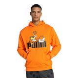 Puma Pamuk Erkek Kapşonlu Boyun Sweatshirt, Rickie Turuncu, 44
