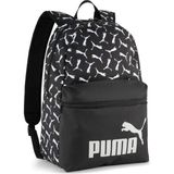 Puma Phase Aop Spor Çantası Standart Beden Erkek Kullanımı İçin Şık Tasarım - Siyah - Beyaz