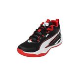 PUMA Playmaker 2023 Unisex Yetişkin Basketbol Ayakkabısı, PUMA Black-PUMA White- Red, 43