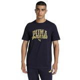 PUMA PUMA CLASS Graphic Tee Erkek/Unisex Tişört, New Navy, S