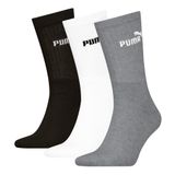 PUMA PUMA ELEMENTS UNISEX CREW SO Erkek/Unisex Çorap, grey/white/black, 35/38