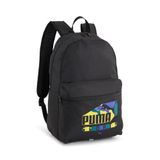 PUMA PUMA Phase Sports Print sırt çantası, üniseks çocuk sırt çantası, PUMA Black-Sports Print, OSFA - 090709