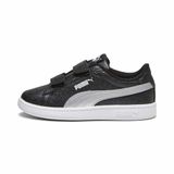 PUMA PumaSmash 3.0 Gliz Glam V PS Kız Çocuk Spor Ayakkabı PUMA Black-PUMA Silver-White 33