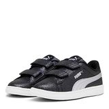 PUMA PumaSmash 3.0 Gliz Glam V PS Kız Çocuk Spor Ayakkabı PUMA Black-PUMA Silver-White 35