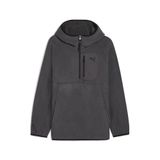 Puma Pumatech Erkek Yarım Fermuarlı Kapüşonlu Sweatshırt,Gray M