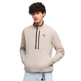 Puma Pumatech Half-Zip Erkek Bej Günlük Stil Sweatshirt 69395082