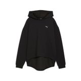 Puma Q4 Studio Textured Kadın Siyah Kapüşonlu Sweatshirt Siyah