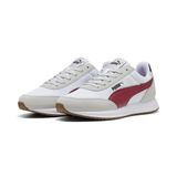 Puma R78 Lightwind Cool Light Gray-Dark Crimson-White Erkek-Unisex Günlük Spor Ayakkabı