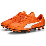 Puma Rapido III Fg/Ag Jr Halı Saha Krampon Çocuklar İçin Turuncu Renkli Sentetik Ayakkabı