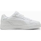 Puma Rbd Break Low Beyaz-Gri Erkekler İçin Sneaker Ayakkabı Düz Taban Suni Deri Günlük Kullanıma Uygun