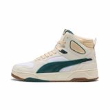 PUMA Rbd Break Mıd Retro Run Unısex Ayakkabı,Vapor Grey/Green Terrain/Puma White 36