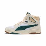 PUMA Rbd Break Mıd Retro Run Unısex Ayakkabı,Vapor Grey/Green Terrain/Puma White 38