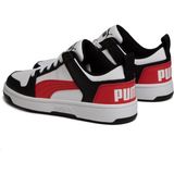Puma Rebound Layup Lo Sl Jr Kadın Beyaz Spor Ayakkabı 37049007 - Fuşya - Turuncu - Beyaz