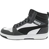 Puma Rebound V6 Beyaz Siyah Gölge Gri Asfalt Unisex Spor Ayakkabı