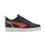 Puma Rebound V6 Lo Jr Blk-Active Red-Cobalt Glaze Unisex Çocuk Basketbol Ayakkabısı