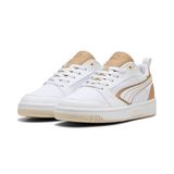 Puma Rebound v6 Low Aqua Metal White-Gold-Alpine Snow Erkek-Unisex Günlük Spor Ayakkabı