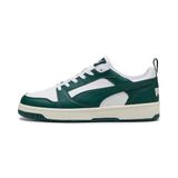 Puma Rebound v6 Low White-Dark Myrtle-Warm White Erkek-Unisex Günlük Spor Ayakkabı