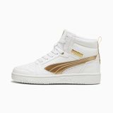 Puma Rebound V6 Metallic Dream-Puma White-Puma Gold-Matte Puma Gold Mid Kadın Bot