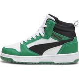 Puma Rebound V6 Mıd Genç Ayakkabısı - Beyaz - Yeşil