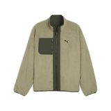 PUMA Reversible Sherpa Jacket Erkek Mont, Lux Army, XL