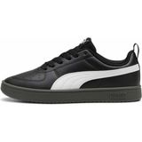 PUMA Rıckıe Genç Spor Ayakkabısı Erkek Kauçuk Tabanlı Sentetik Malzeme İle Şık Tasarım - Puma Black-Puma White-Gum