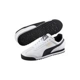 PUMA Roma Basic Sneaker Beyaz/Siyah Ayakkabı, 44 EU, 0YEAYTS28013BSY, Beyaz/Siyah, Erkek