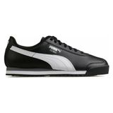 Puma Roma Erkek Spor Ayakkabı – Retro Tasarım, Softfoam+ Konforlu Günlük Sneaker - Siyah-Beyaz
