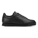 Puma Roma Erkek Spor Ayakkabı – Retro Tasarım, Softfoam+ Konforlu Günlük Sneaker - Siyah
