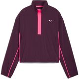 Puma Run For Her Kadın Ceket Mor Renkli Spor 1/2 Zip Kesim Kalıbı M Modeli