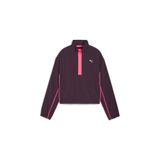 Puma RUN FOR HER WOVEN 1/2 ZIP Mor Kadın Sweatshirt