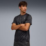 Puma Run Velocity Aop Siyah Erkek Tişört Nefes Alabilir Kumaş ve Şık Tasarım ile Günlük Kullanım İçin