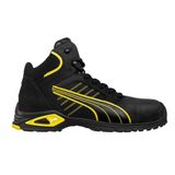 Puma Safety Amsterdam Sarı Siyah Mid Alüminyum Burunlu İş Ayakkabısı S3 Src 47 Numara